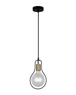 CONTOUR Interior Black Wire Pear Shape Pendant Light- CONTOUR1