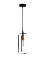 CONTOUR Black Wire Rectangular Shape Pendant Light- CONTOUR2