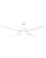 CRUZE 52'' ABS CEILING FAN WITH LED LIGHT-WHITE WITH WHITE BLADES - 20532/05