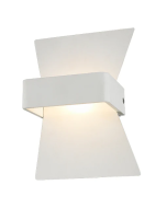 DAVOS LED Interior Matte White Bow Wall Light DAVOS