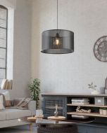 Manby 1 Light Pendant Black 43795N