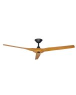 Radical 2 60" DC Ceiling Fan with Controller Matt Black with Bamboo Finish Blades - DC2424