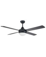 TEMPO PLUS 52'' CEILING FAN WITH LIGHT MATT BLACK - 22279/06