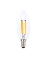 4 Watt Candle Dimmable LED Filament Bulb (E12) Clear