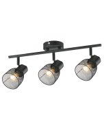  Emily 3 Head Industrial Straight Bar Spotlight- A10933BLK