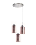 ESPEJO1 Oblong Glass with Line Effect Pendant Lights ESPEJO2X3R