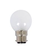 CLA LIGHTING HALOGEN GLOBE BC FANCY ROUND 28W FROSTED 2800K  CLAHAFR28WBCFR