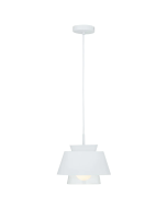  Fawkner 1Lt Light Pendant White-  MPLS016WHT