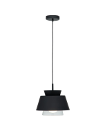  Fawkner 1Lt Light Pendant Black-  MPLS016BLK