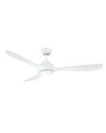 JUNO 56'' DC CEILING FAN 4 STEP COLOUR CHANGING WHITE