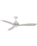 Clarence Ceiling Fan with LED Light by Mercator 56″ in White