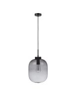 FLAUNT GLASS PENDANT 240V E27 BLACK SMOKE 22737