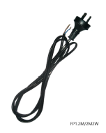  Flex & Plug Black 1.2m 2 wire FP1.2M2W