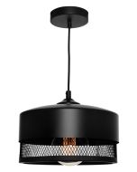 Galahad 1lt Pendant Medium Black GALA1PMED Cougar Lighting