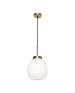 Garman 1 Light Pendant Light in Gold - GARM1PGLD