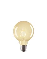 Retro Sphere 95 4W LED Globe E27 Amber (9E27LEDG95A) Mercator Lighting 