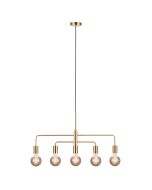 Gloom 5-Spot Pendant Brass-2113053035