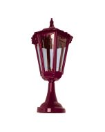 Chester Pillar Mount Light Large Burgundy - 15076	