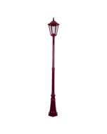 Chester Single Head Tall Post Light Large Burgundy - 15094	