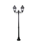 Avignon Twin Head Medium Post Light BLACK - 15231