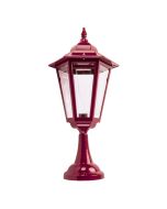 Turin Pillar Mount Light Large Burgundy - 15496