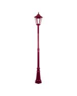 Turin Large Single Head Tall Post Light Burgundy - 15514	