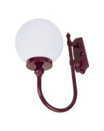 Lisbon 25cm Sphere Wall Light Burgundy - 15664	