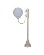 Lisbon 30cm Sphere Curved Arm Short Post Light Beige - 15680