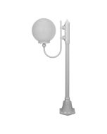 Lisbon 30cm Sphere Curved Arm Short Post Light White - 15685