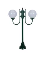 Lisbon Twin 25cm Spheres Curved Arms Short Post Light Green - 15689	