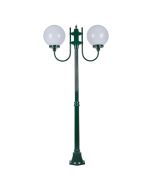 Lisbon Twin 30cm Sphere Curved Arms Medium Post Light Green - 15719	