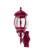 Vienna Upward Wall Light Large Burgundy - 15988	