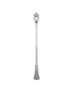 Vienna Three Head Curved Arm Tall Post Light White - 16015