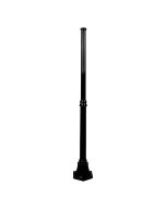 Turin 1.57 Meter Tall Base Exterior Post Black - 16046	