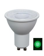 GLOBE LED AC (White) GU10 5W GREEN OD70 (50 Lumens) L56mm OD50mm WTY 2YR