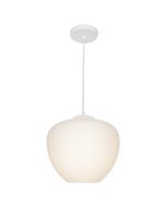 Cougar Lighting Helena 1lt White Small Pendant - HELE1PSWHT