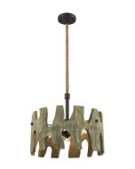 PENDANT ES RND Weathered Grey Wood WTY  HOPI01 CLA Lighting