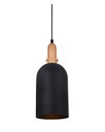 PENDANT ES 72W MATT BLK OBLONG WTY HORTEN2 CLA Lighting 