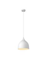 Jade 220mm 1 Light Pendant White - 31416	