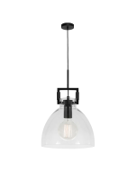 Jean 1 Light Pendant Black - JEAN1PBLK