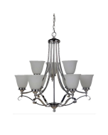 Dallas 9 Light Pendant Light, Chrome 1000128