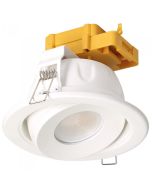 LED 40˚ Tilt Downlight White, Black 11W LDL-SWGD-WH Superlux