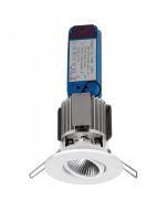 Tiltable Intergrated LED Reflector Downlight White 10W LDL75WW-WH Superlux