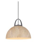 PENDANT ES 72W Natural Oak Dome  WTY LEGNA2 CLA Lighting