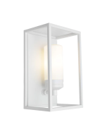 Liam 1 Light Exterior Wall Light White - LIAM1EWHT