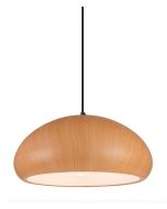 PENDANT ES 72W DOME Cherry Golden Oak IRON ALU LIGNA08 CLA Lighting 