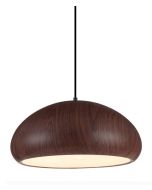  PENDANT ES 72W DOME Black Walnut IRON ALU LIGNA09 CLA Lighting 