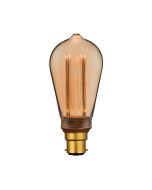 LED RETRO FILAMENT ST64 3.5W PEAR DIM B22 65954