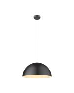 Luna 400mm 1 Light Pendant Black - 31366	