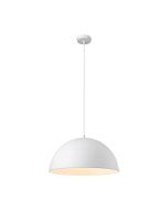 Luna 400mm 1 Light Pendant White - 31367	